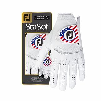 Women's Footjoy StaSof Flag Golf Gloves White NZ-550832